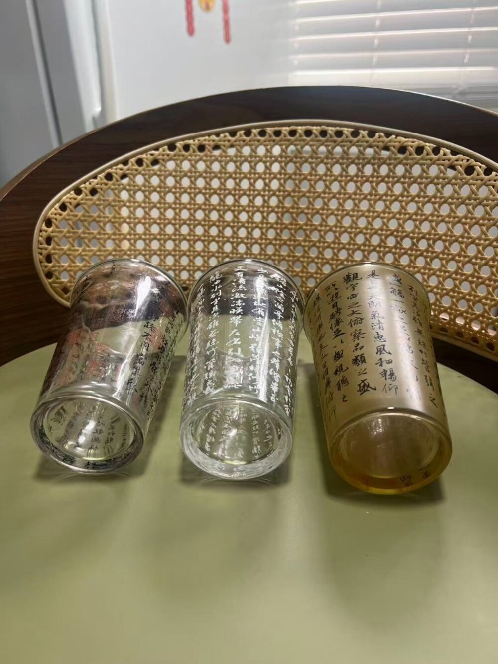 Lanting Sequence Calligraphy Glassware Set - Picture 11 of 11